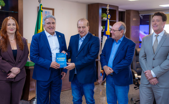 Governador Laurez Moreira recebe ministro do TCU Augusto Nardes para discutir governança e gestão pública