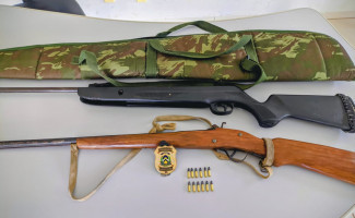 Polícia Civil apreende armas de fogo e munições durante cumprimento de mandado em São Félix