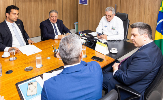 Governador Laurez Moreira reforça compromisso com a saúde em reunião com ministro Alexandre Padilha