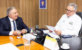 Governador Laurez Moreira reforça compromisso com a saúde em reunião com ministro Alexandre Padilha