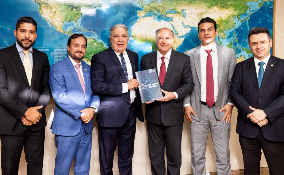 Diversificação das exportações do Tocantins é tema de encontro entre o governador Laurez Moreira e o vice-presidente Geraldo Alckmin