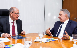 Diversificação das exportações do Tocantins é tema de encontro entre o governador Laurez Moreira e o vice-presidente Geraldo Alckmin