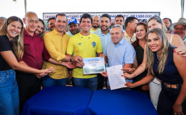 Governo do Tocantins prestigia lançamentos de obras esportivas com a presença do ministro André Fufuca