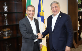 Governador Laurez Moreira fortalece parceria com o BRB e amplia diálogo para investimentos no estado