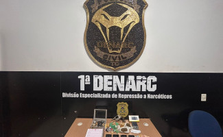 Em Palmas, Polícia Civil prende casal por tráfico e apreende drogas e arma de fogo