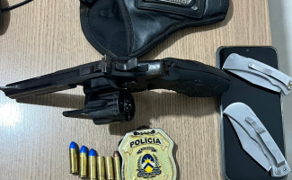 No interior do Estado, homem faz disparos de arma de fogo em via pública, foge, mas é capturado pela Polícia Civil 
