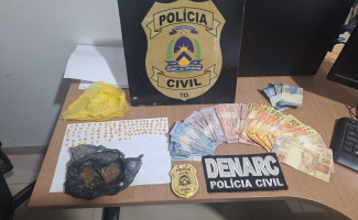 Polícia Civil desarticula ponto de tráfico de drogas na região da Feirinha, em Araguaína e prende três suspeitos