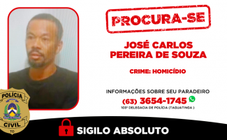 Polícia Civil do Tocantins procura foragido suspeito de homicídio em Taguatinga