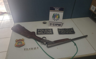 Polícia Civil prende homem por posse irregular de arma de fogo e ameaça em Campos Lindos