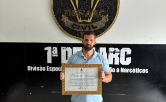 Delegado da Divisão Antidrogas da Polícia Civil é homenageado em Palmas
