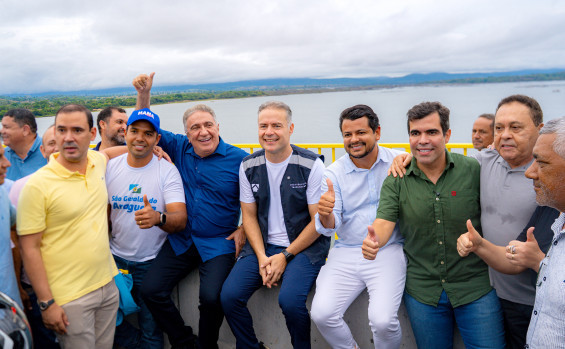 Governador Laurez Moreira e ministro Renan Filho vistoriam obras da Ponte de Xambioá e anunciam entrega para novembro