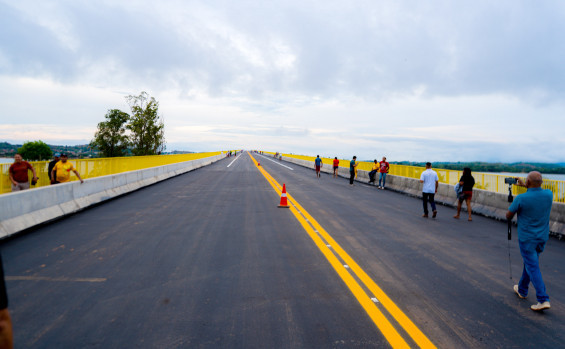 Governador Laurez Moreira e ministro Renan Filho vistoriam obras da Ponte de Xambioá e anunciam entrega para novembro