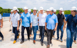 Governo do Tocantins acompanha avanços da ponte de Aguiarnópolis e fortalece a ligação estratégica com o Maranhão