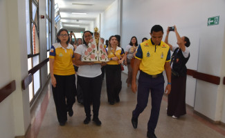 Hospital Geral de Palmas recebe visita da imagem peregrina de Nossa Senhora de Nazaré