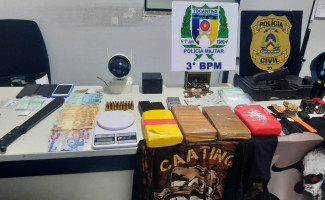 Operação Narke: Ação conjunta entre Polícia Civil e PM resulta na apreensão de mais de 3,5 kg de cocaína e prisão de duas pessoas em Pedro Afonso