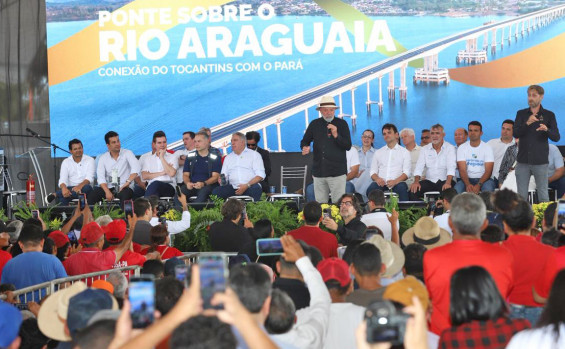 Presidente Lula ressalta a segurança e a liberdade garantidas pela nova travessia, que substitui décadas de dependência de balsas - Ademir dos Anjos/Governo do Tocantins