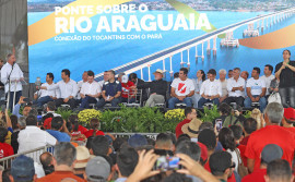 "Essa ponte reposiciona o Tocantins no mapa da infraestrutura do Brasil e impulsiona o futuro”, afirma o governador Laurez Moreira em Xambioá
