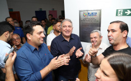 Governador Laurez Moreira participa da inauguração da primeira creche pública de Luzimangues e reforça compromisso com a educação