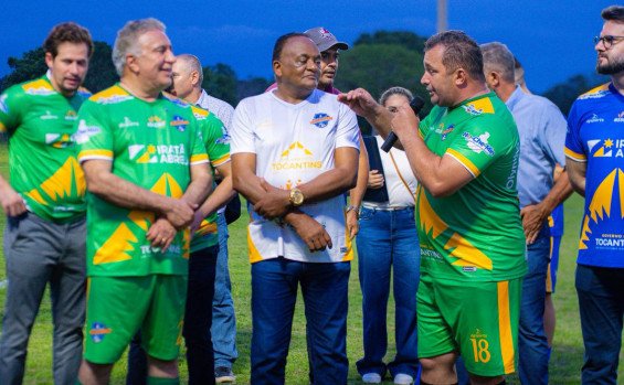 Governador Laurez prestigia Futebol Solidário dos Vereadores em Marianópolis e fortalece compromisso do Estado com os municípios do Vale do Araguaia 