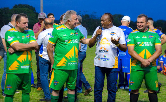 Governador Laurez prestigia Futebol Solidário dos Vereadores em Marianópolis e fortalece compromisso do Estado com os municípios do Vale do Araguaia 