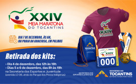 Governo do Estado realiza a entrega dos kits da Meia Maratona do Tocantins a partir desta quinta-feira, 4