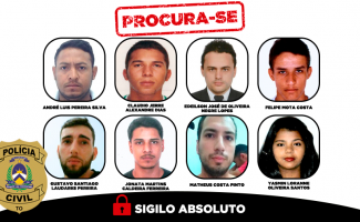Tocantins tem oito procurados incluídos na lista nacional do Ministério da Justiça e SSP/TO reforça canais de denúncia e ações de rastreamento