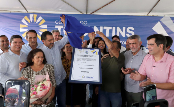 Governador Wanderlei Barbosa inaugura nova estrutura do posto fiscal de Aguiarnópolis e homenageia vítimas do desabamento da Ponte JK