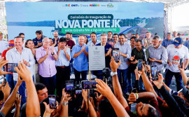 Governador Wanderlei Barbosa e ministro Renan Filho entregam nova ponte JK, símbolo de integração entre Tocantins e Maranhão