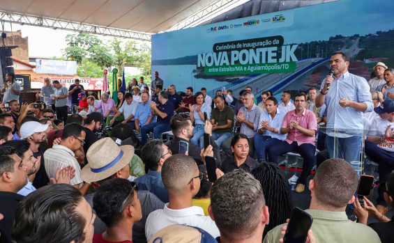 Governador Wanderlei Barbosa e ministro Renan Filho entregam nova ponte JK, símbolo de integração entre Tocantins e Maranhão
