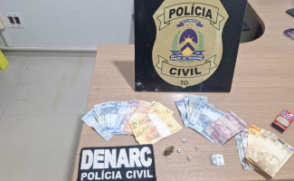 Em Araguaína, Polícia Civil deflagra operação contra à criminalidade e prende duas pessoas por tráfico de drogas 
