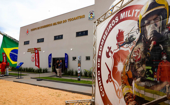 Com investimento de quase R$ 1 milhão, governador Wanderlei Barbosa entrega centro de treinamento e reabilitação para Corpo de Bombeiros em Palmas