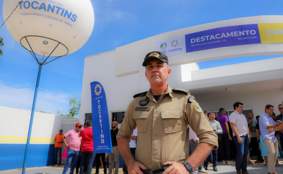 Governador Wanderlei Barbosa participa da passagem de comando do 13º BPM em São Félix do Tocantins e entrega R$ 3,5 milhões em investimentos para a unidade