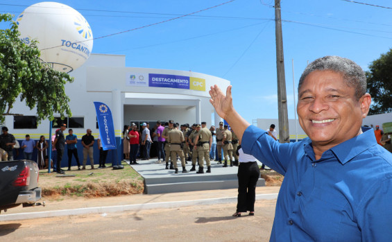 Governador Wanderlei Barbosa participa da passagem de comando do 13º BPM em São Félix do Tocantins e entrega R$ 3,5 milhões em investimentos para a unidade