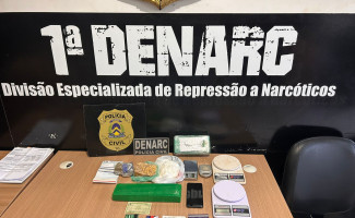 Em Palmas, Polícia Civil desarticula ponto de venda de drogas e prende suspeito 