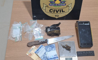 Traficante que usava a própria casa como ponto de venda de drogas é preso pela Polícia Civil em Araguaína 
