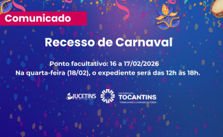 Jucetins terá ponto facultativo no Carnaval; serviços digitais seguem disponíveis 24h