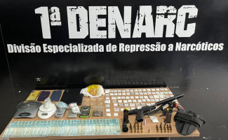Polícia Civil deflagra segunda fase da operação Narcofolia e apreende drogas , armas de fogo e grande quantidade de dinheiro em Palmas

