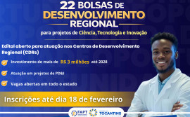Governo do Tocantins oferta 22 bolsas para atuação em projetos de desenvolvimento regional