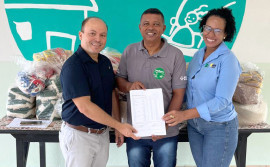 Agência de Metrologia repassa produtos pré-medidos periciados em laboratórios para o Lar Batista