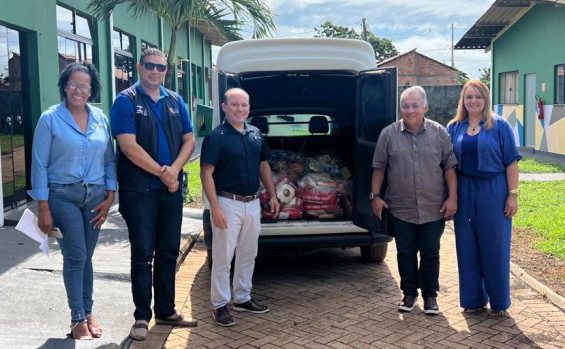 Agência de Metrologia repassa produtos pré-medidos periciados em laboratórios para o Lar Batista