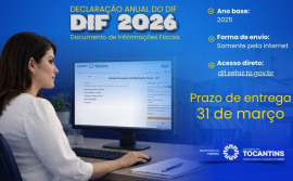 Governo do Tocantins prorroga prazo para entrega da DIF até 31 de março