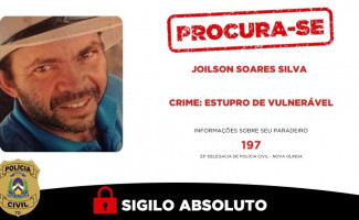 Operação Repugnare: Polícia Civil prende suspeito de estuprar três crianças em Nova Olinda e procura por segundo envolvido