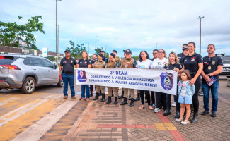 Operação Mulher Segura: Polícia Civil realiza blitz educativa de conscientização contra a violência doméstica em Araguaína
