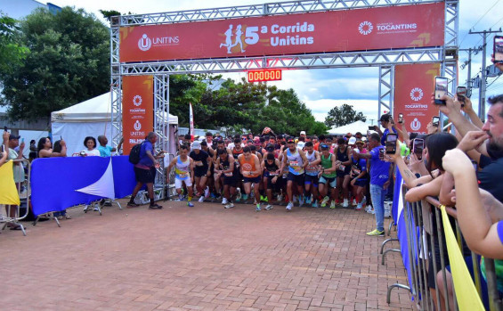 5ª Corrida da Unitins reúne mais de 3 mil participantes e se consolida como a maior prova de rua do Tocantins