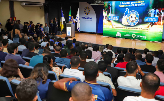 Governador Wanderlei Barbosa lança 5ª edição do Copão Tocantins com equipes de 130 municípios e R$ 240 mil em premiações