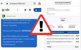 Detran/TO alerta sobre golpes envolvendo falsa renovação automática da CNH