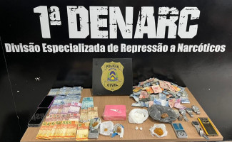 Na região Sul de Palmas, a Polícia Civil do Tocantins prende grupo e apreende dois adolescentes suspeitos de tráfico de drogas
