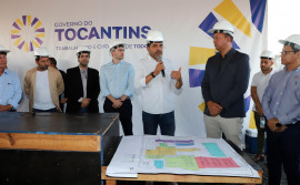 Governador Wanderlei Barbosa vistoria construção do Case de Araguaína, com investimento de cerca de R$ 19 milhões