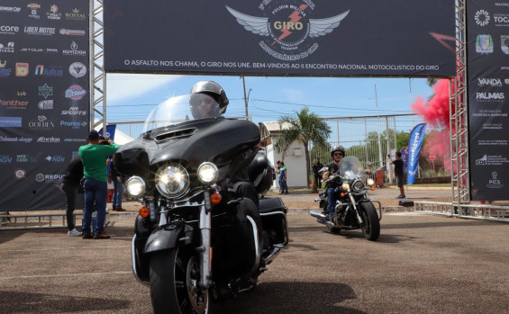 Em Palmas, Governador Wanderlei Barbosa participa do 2º Encontro Nacional Motociclístico do Giro 