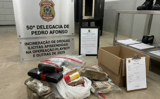 Em Pedro Afonso, Polícia Civil incinera drogas apreendidas em operações realizadas na cidade
